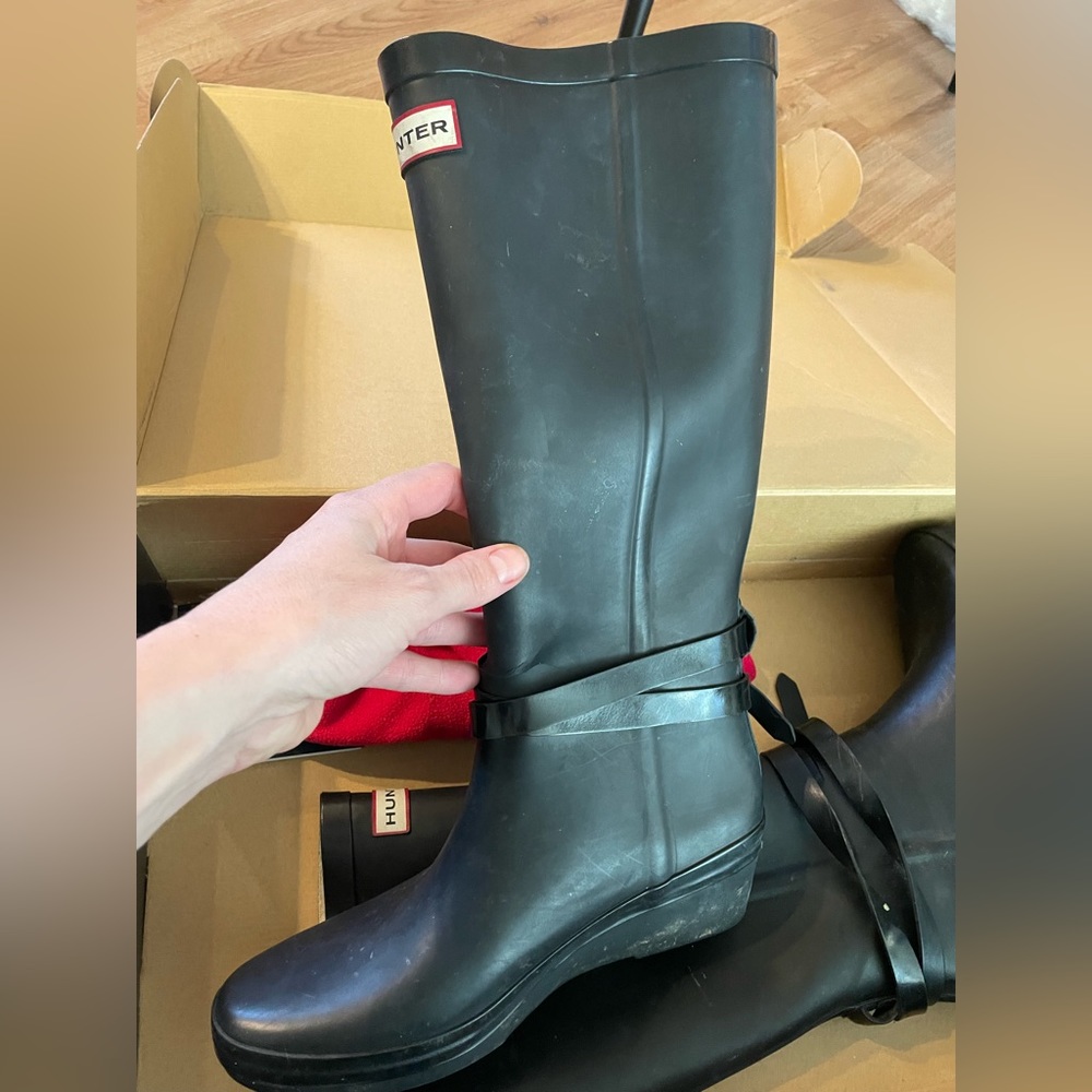 Hunter Tall Wedge Boots